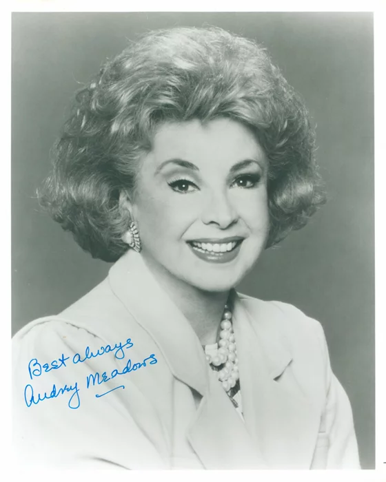 Audrey Meadows autograph