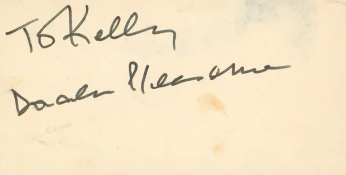 Donald Pleasence autograph