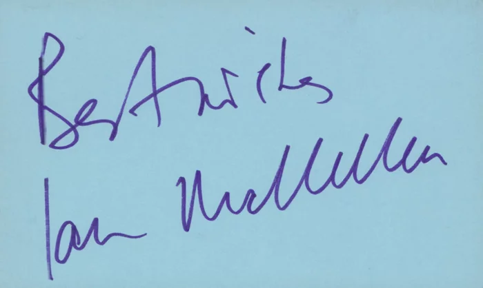 Ian McKellen autograph