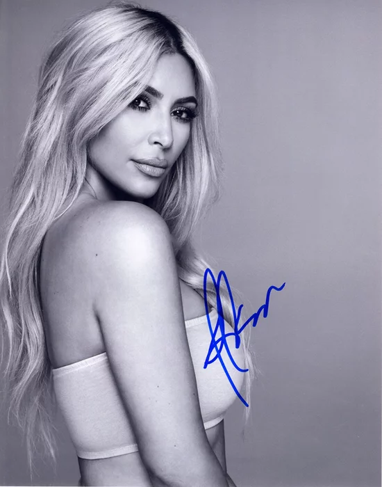 Kim Kardashian autograph