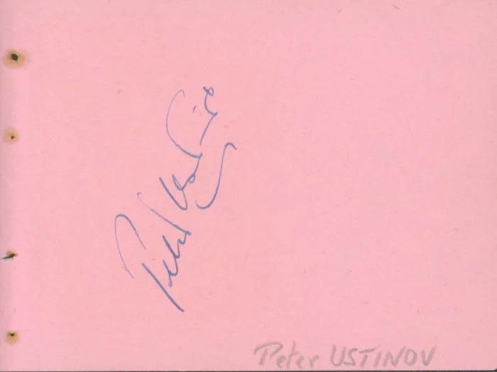 Peter Ustinov autograph