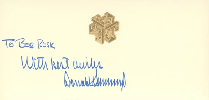 Donald Trump autograph