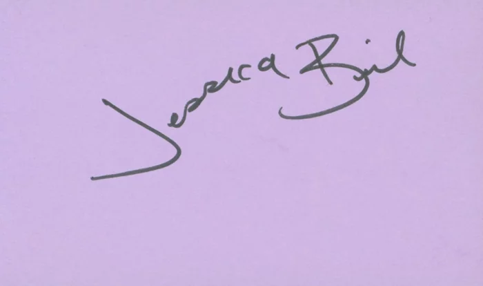 Jessica Biel autograph