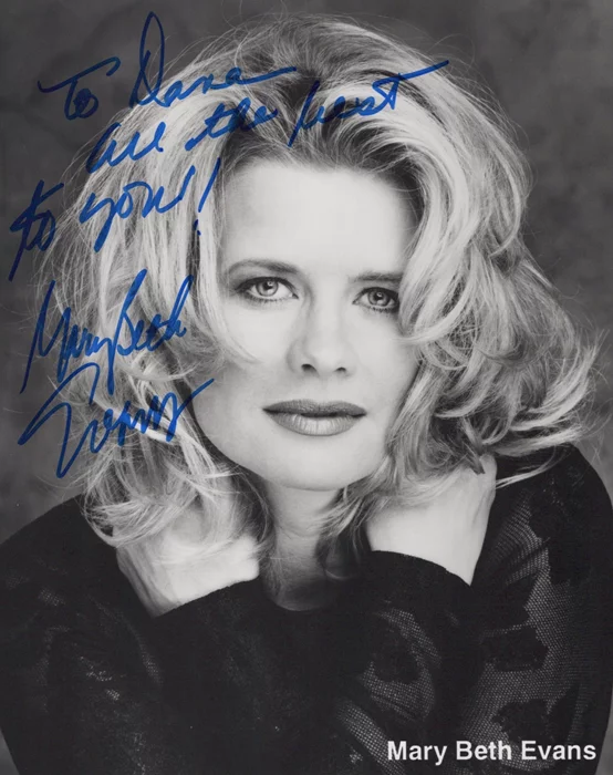 Mary Beth Evans autograph