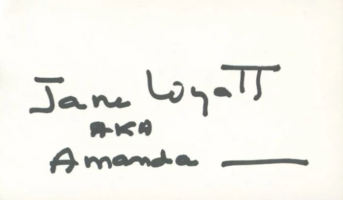 Jane Wyatt autograph