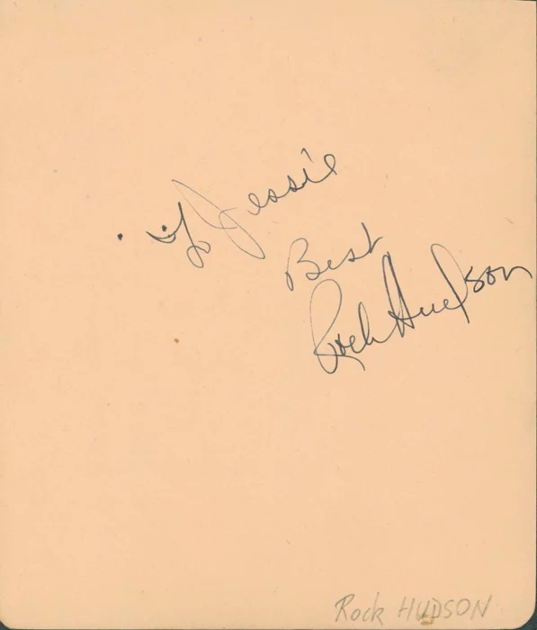 Rock Hudson autograph