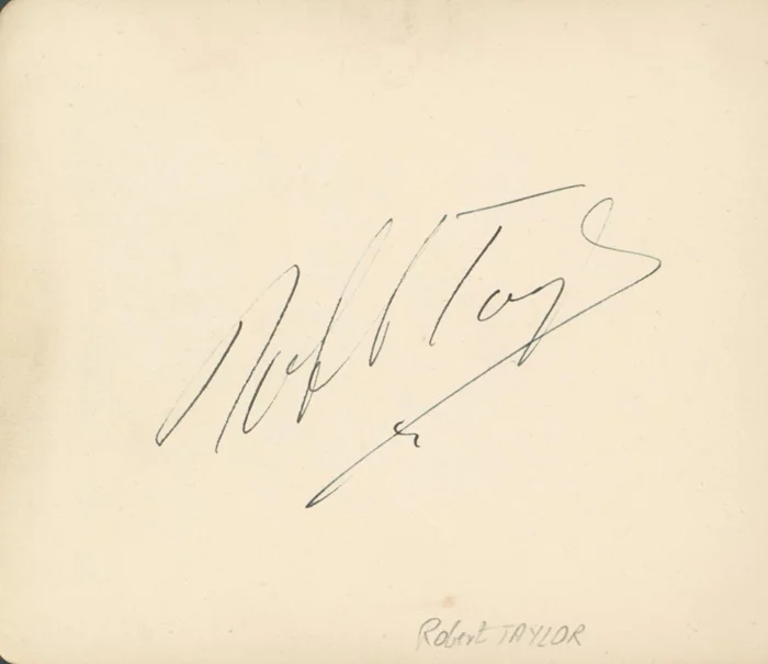 Robert Taylor autograph