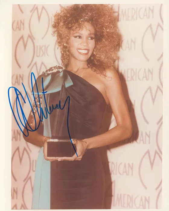 Whitney Houston autograph