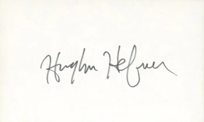 Hugh Hefner autograph