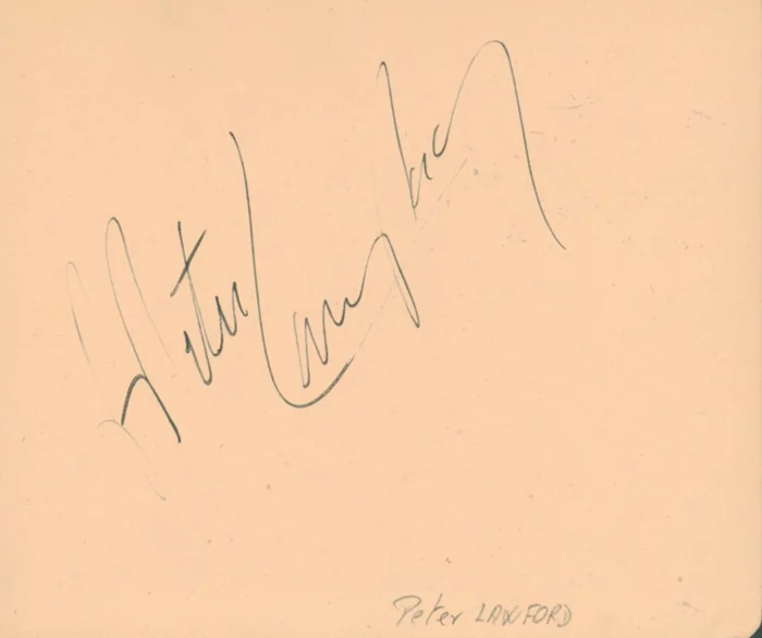 Peter Lawford autograph