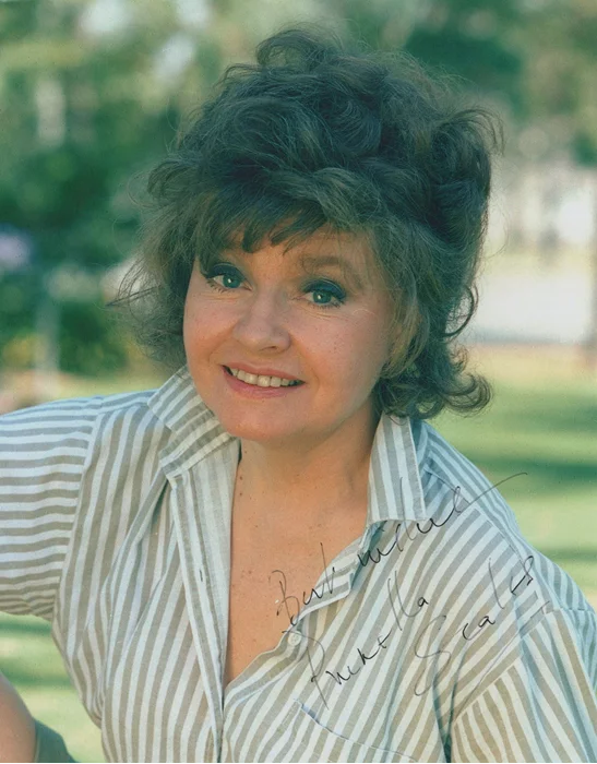 Prunella Scales autograph