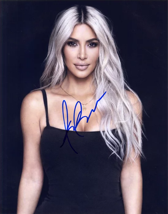 Kim Kardashian autograph