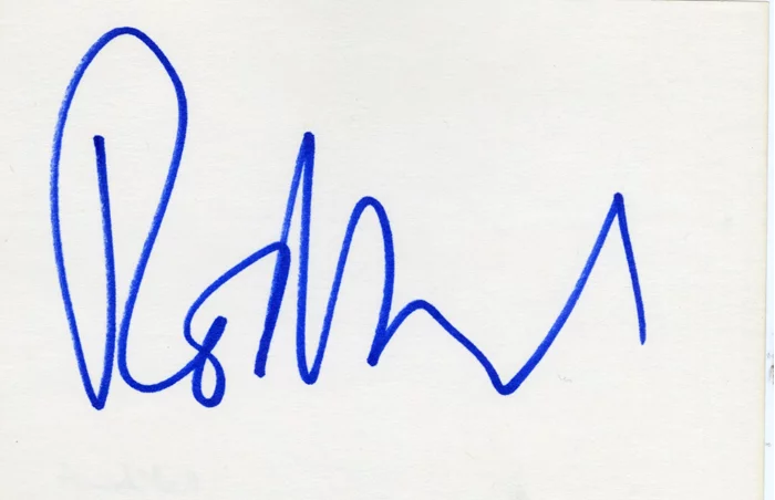 Rod Stewart autograph
