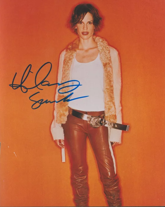 Hilary Swank autograph