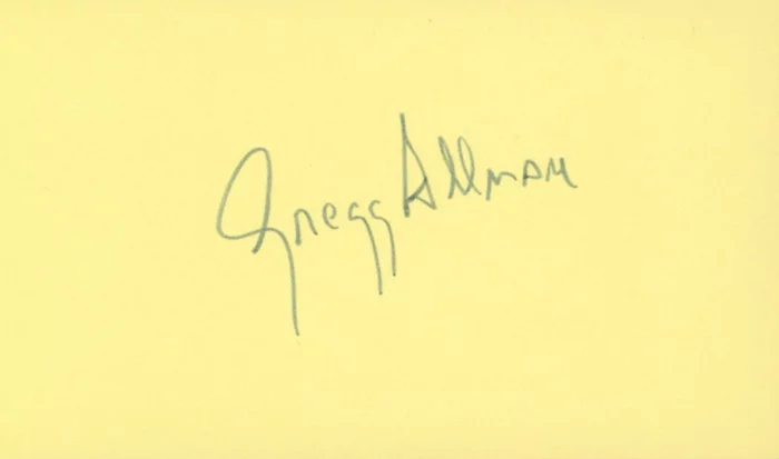 Gregg Allman autograph