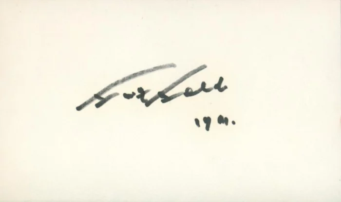 Fritz Feld autograph