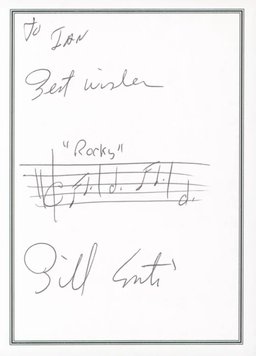 Bill Conti autograph