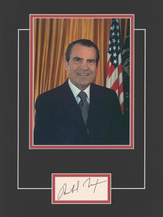 Richard Nixon autograph