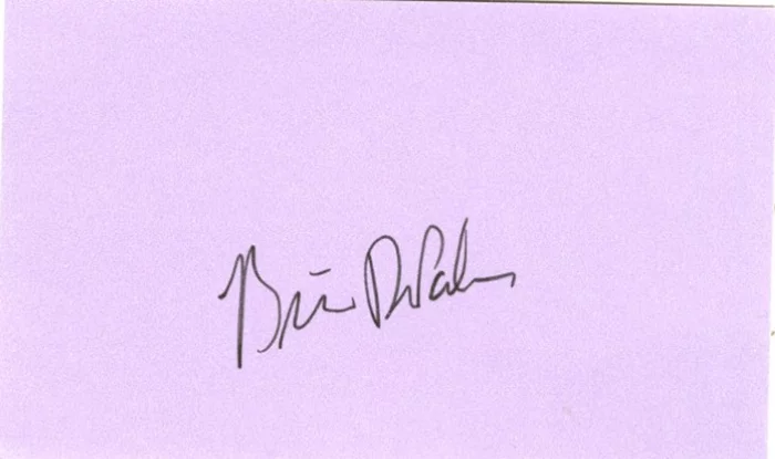Brian DePalma autograph