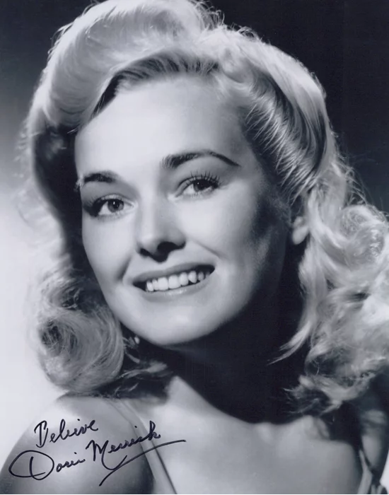 Doris Merrick autograph