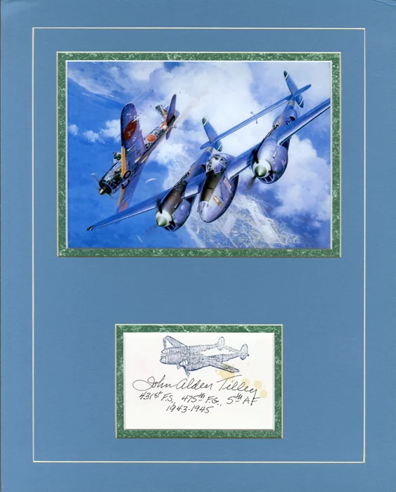 John Alden Tilley autograph