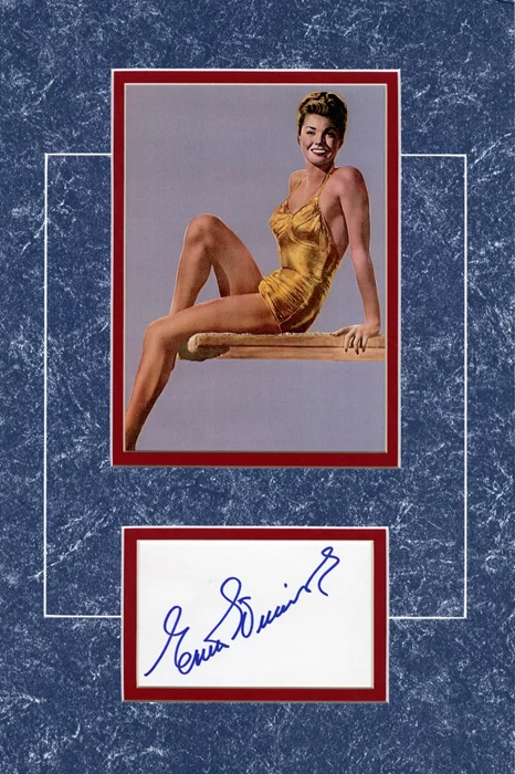 Esther Williams autograph
