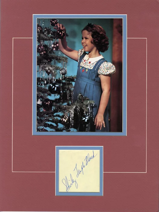 Shirley Temple autograph