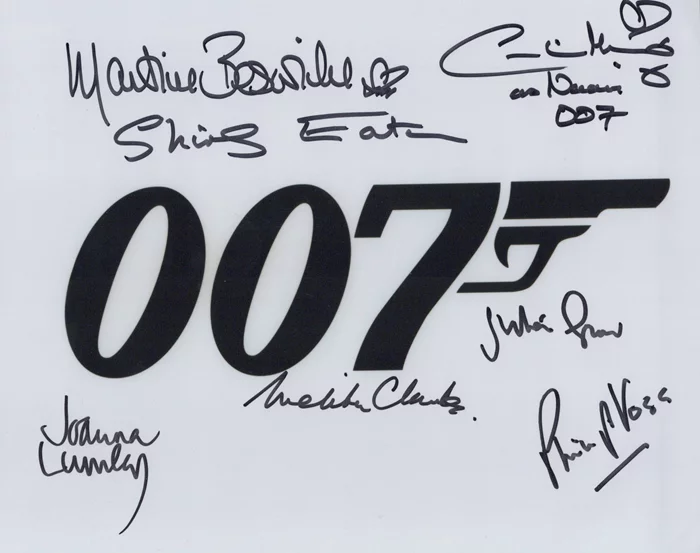 James Bond autograph