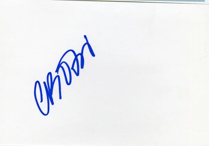 Carre Otis autograph