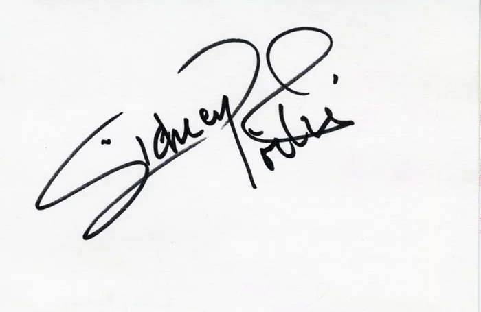 Sidney Poitier autograph
