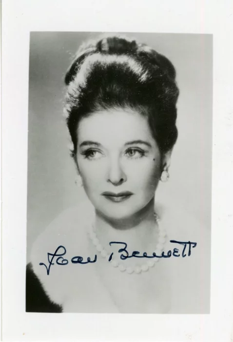 Joan Bennett autograph