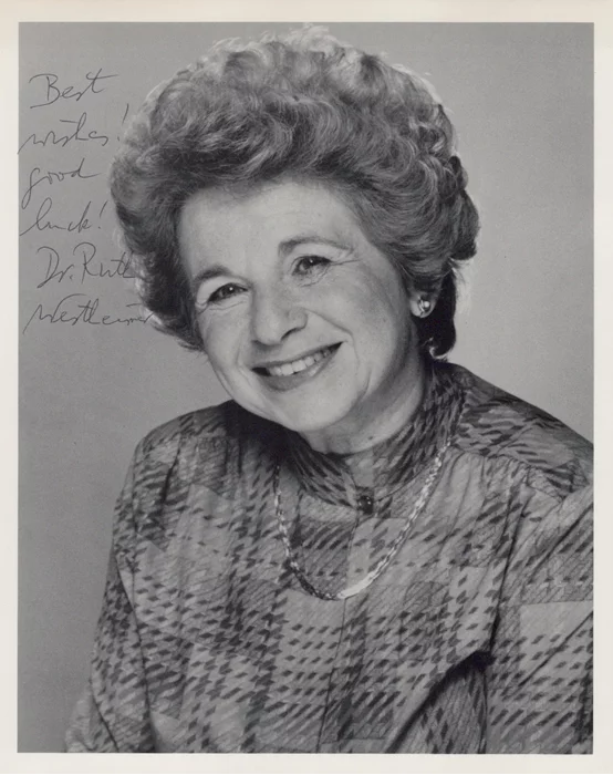 Dr. Ruth Westheimer autograph