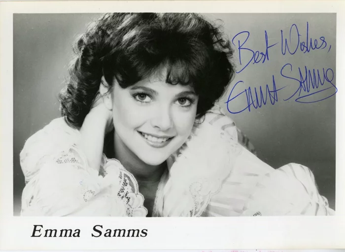 Emma Samms autograph