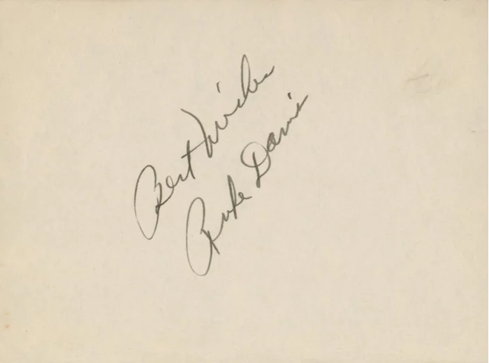 Rufe Davis autograph