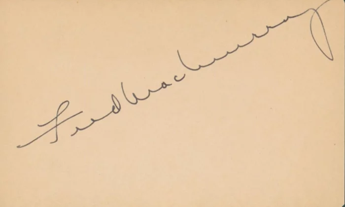 Fred MacMurray autograph