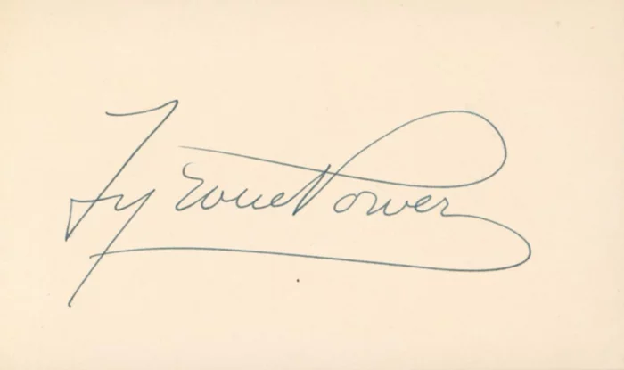 Tyrone Power autograph