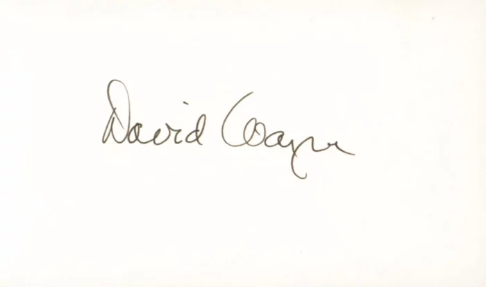 David Wayne autograph