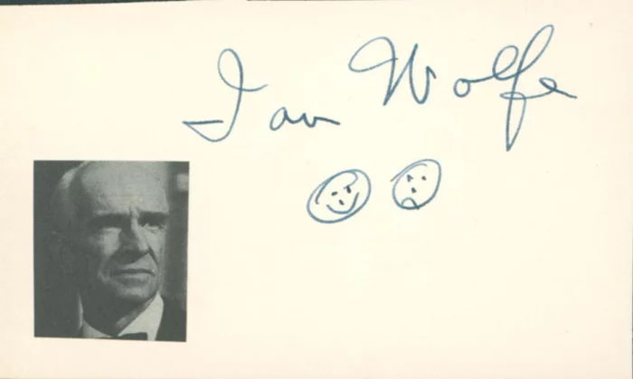 Ian Wolfe autograph