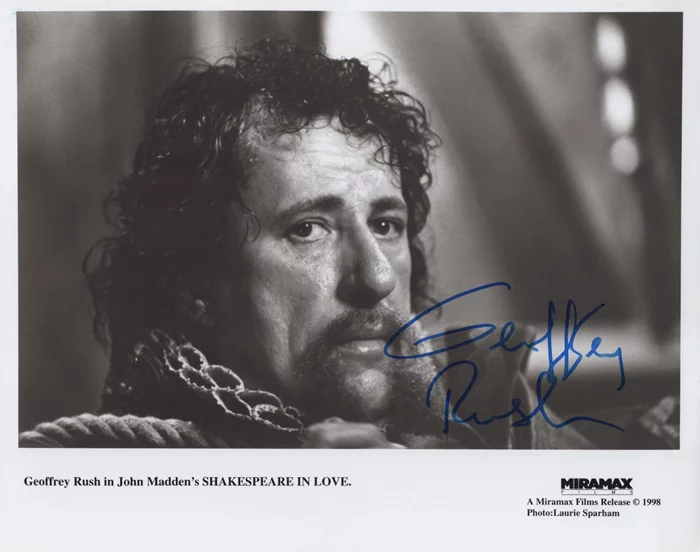 Geoffrey Rush autograph