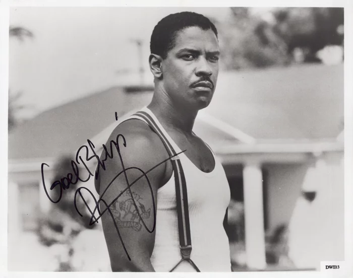 Denzel Washington autograph