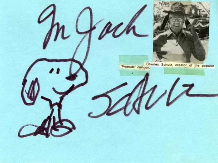 Charles Schulz autograph