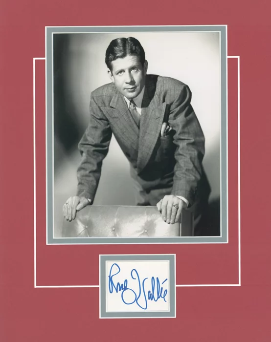 Rudy Vallee autograph