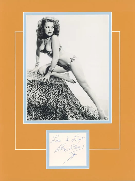 Blaze Starr autograph