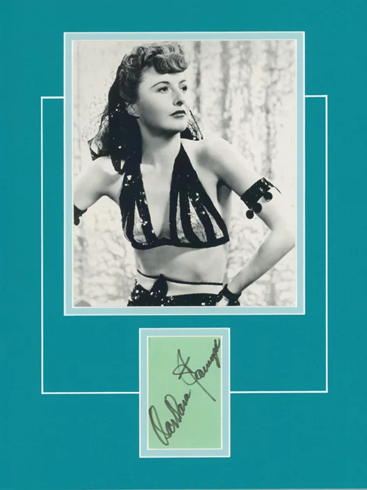 Barbara Stanwyck autograph
