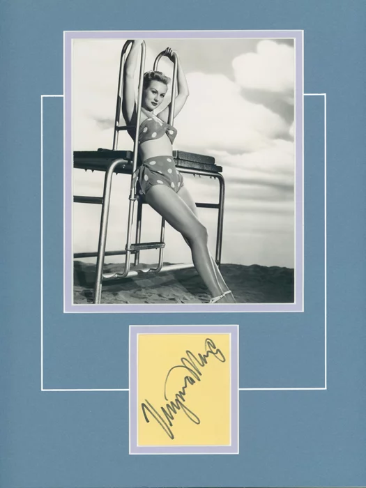 Virginia Mayo autograph