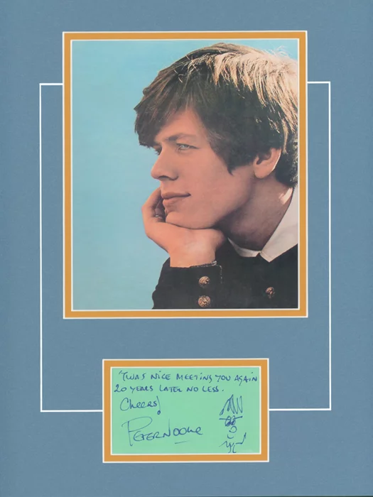 Peter Noone autograph