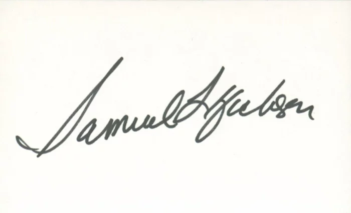 Samuel L. Jackson autograph