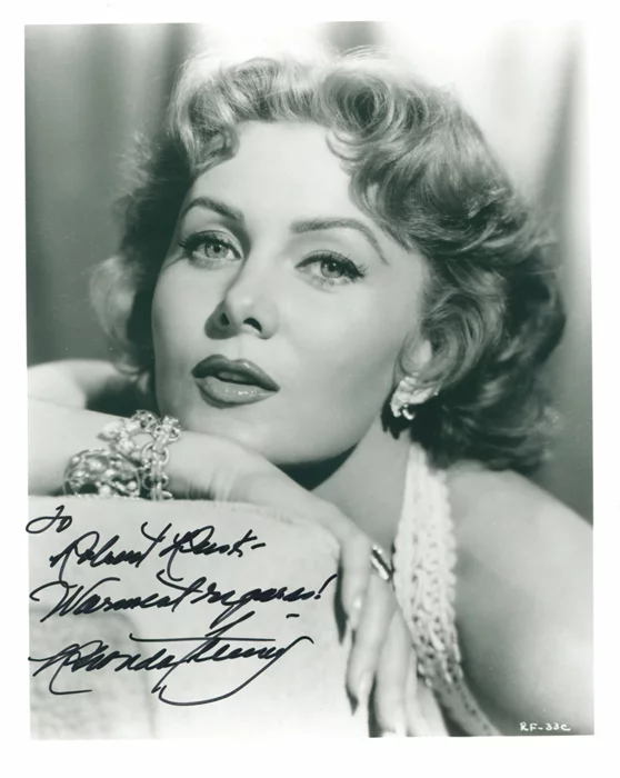 Rhonda Fleming autograph