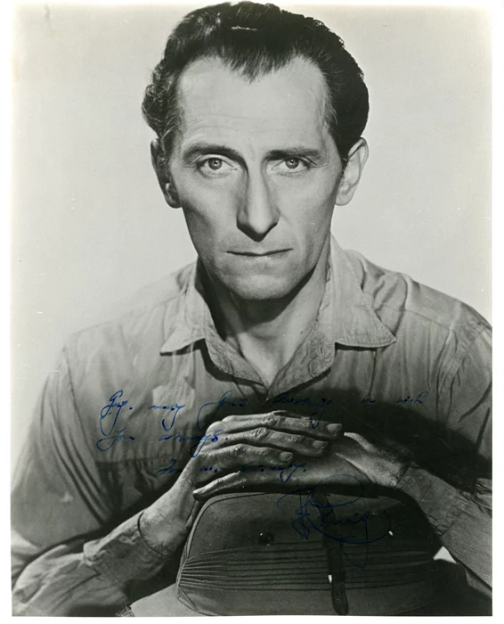 Peter Cushing autograph