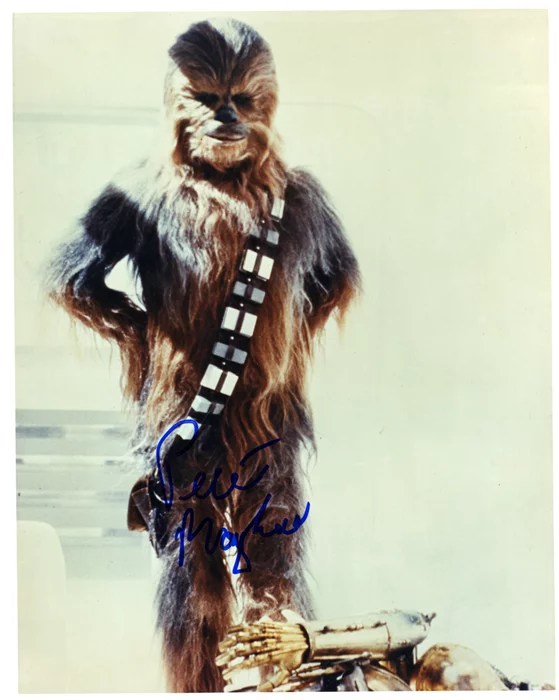 Peter Mayhew autograph